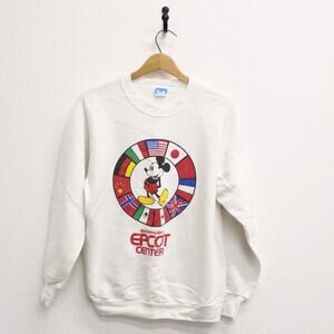 Vintage Walt Disney World Epcot Center Mickey Mouse Sweatshirt Medium
